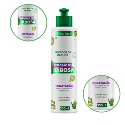 Ativador de Cachos Explosão de Babosa 300ml | bn.Cachos